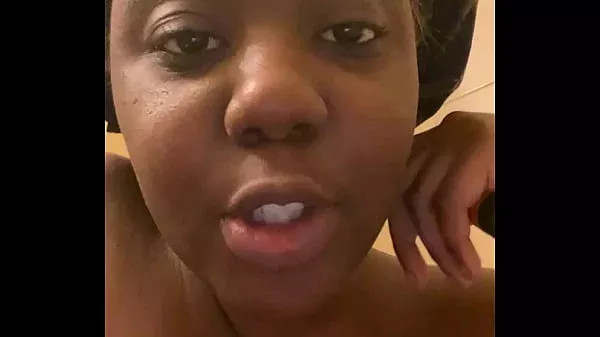 Shower – young ebony showing off the sexual goods