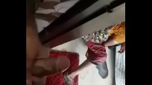 Desi jerking in front of maid flash 1