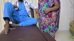 desi maid lady massaging a doctors cock while cleaning clinic