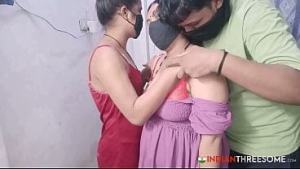 Fulfilling Indian Step Moms Threesome Fantasy With 18 Year Old Desi Girlfriend