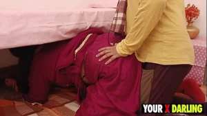 Gorgeous Big Tits Young Desi Bhabhi in Saree Fucked hard by Devar