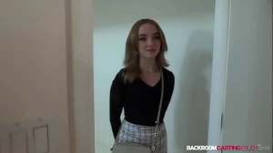 Horny petite blonde Teen Maria warms up her sweet pussy and tight ass with sex toys before she gets them pounded nonstop by a super hard cock! Full Video at BackRoomCastingCouch.com