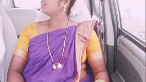 Indian maid car sex Telugu dirty talks.