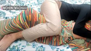Indian new married young couple having fun in daytime