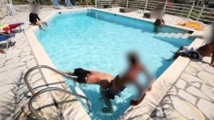 Kinky cum cocktail party in luxury villa! everyone can fuck! Alexandra Wett