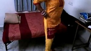 Lucknow Bhabhi Shilpa In Yellow Shalwar Suit Strip Naked For Hot Fuck