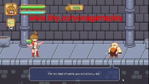 Pretty blonde having sex with man in erotic gameplay hentai ryona