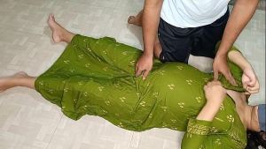 Step aunty in the kitchen, her boy wants to fuck her, speaking xxx pussy