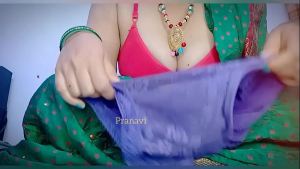 Vodina peeing and showing her chaddi with dirty Telugu audio