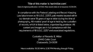 Young Fishnet Witch Victoria Voss drives her magical dildo into her devilish snatch, over & over, to cum for her sex spelled slaves! Full video at EarlMiller.com, where Erotic Art Goes Hardcore!