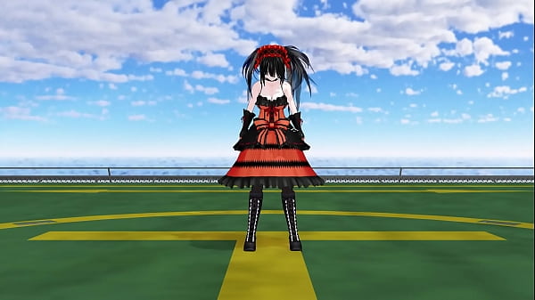 Anime Girl Video Sex and Dance Live Miku Miku Dance Stripping Kurumi Tokisaki