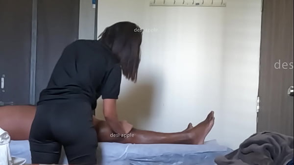 Desi girl jerking dick in spa