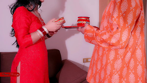 desi wife gaaliya and hard fuck on karvachauth after cheating on husband in Hindi audio