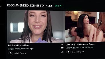 Hot Brunettes Have Passionate Couch Sex