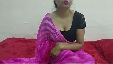 Hot Indian Saara Bhabhi Pussy Licking and Hard Fuck for Teaching First Sex to Devar