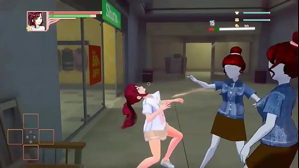 Hot woman in C.pantsu erotic ryona gameplay