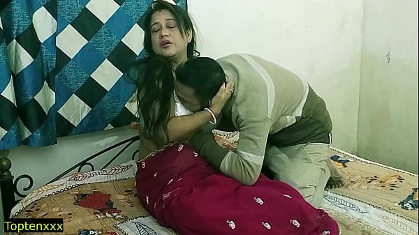 Indian Bengali hot aunty fucking with husbands stepbrother!