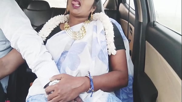 Indian bhabi car romance Telugu dirty talks.