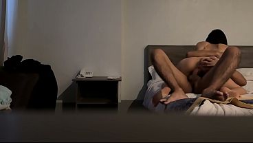 New girlfriend hotel reception girl standing sex during her duty