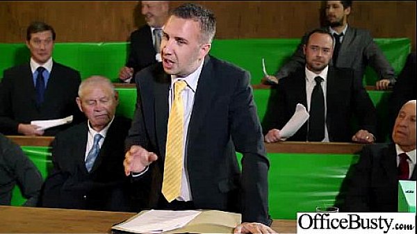 Office busty sex video