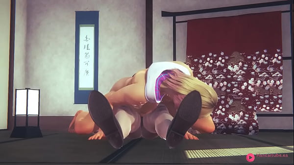 Spiderverse Hentai – Gwen footjob & anal sex – Japanese Asian Manga anime porn video