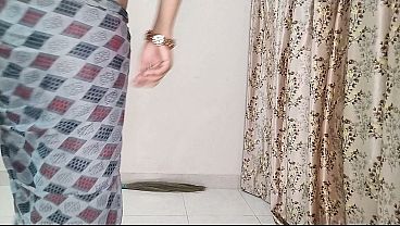 Step sister accidentally sucked stepbrother’s dick hiding behind the curtain and got fucked hot full hindi audio