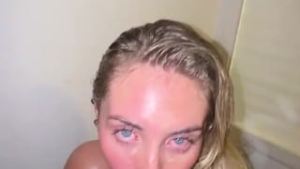 BONNIE BLUE USED AS A PUBLIC TOILET / pissed on and in / post gangbang golden shower