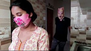 Desi Bhabhi fuck in the kitchen with devar