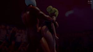 Glynda Goodwitch has sex in front of a crowd while at the club, vide created by jicjic with the sexy vocal skills of Aife94