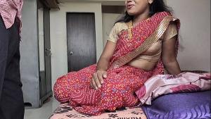 Hot sexy Bhabhi hidden sex with young boss for promotion! with dirty audio