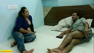 Indian wife shared with Boss! Amateur sex with clear Hindi audio