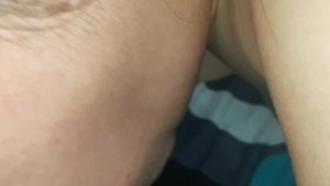 Nilasap ang tamod ko
