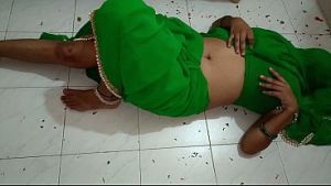 Priya Bhabhi Birthday Celebration- Bhabhi smeared cake onto cock and licked it, then ride her devar, bouncing up and down as she got fucked