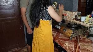 Real XXX Fucking Indian Stepsister in Kitchen when she Making Tea