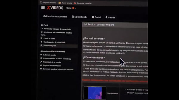 Vídeo de verificación
