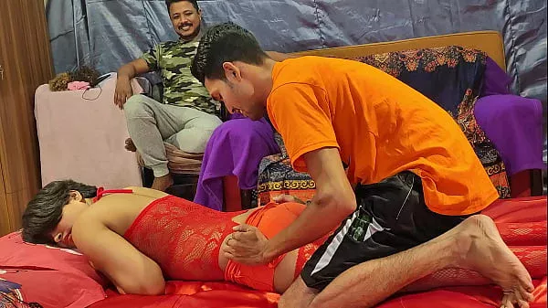 Rumpa21-The bengali gets fucked in the threesome, of course. But not only the black girl gets fucked, but also the two guys fuck each other in the tight pussy during the villag threesome. The slut and the guys enjoy fucking each other in the threesome
