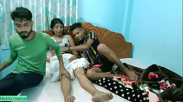Hot wife shared by husband and fantasy sex! with clear hindi audio